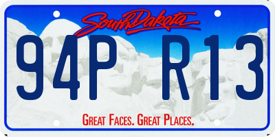 SD license plate 94PR13