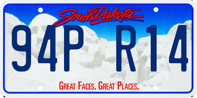 SD license plate 94PR14
