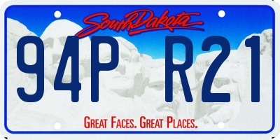 SD license plate 94PR21