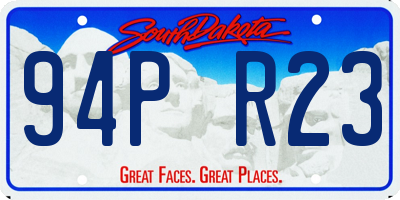 SD license plate 94PR23