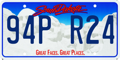 SD license plate 94PR24