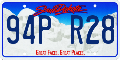 SD license plate 94PR28