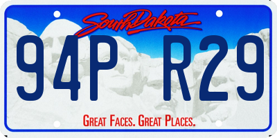 SD license plate 94PR29