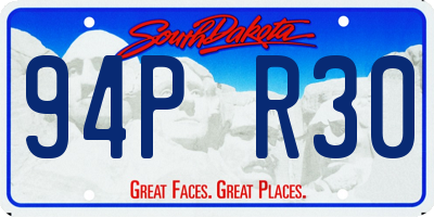 SD license plate 94PR30