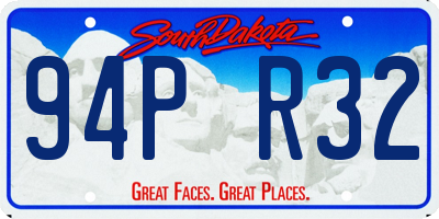 SD license plate 94PR32