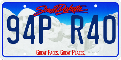 SD license plate 94PR40