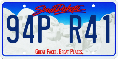 SD license plate 94PR41