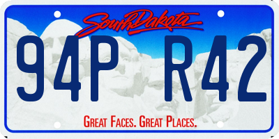 SD license plate 94PR42