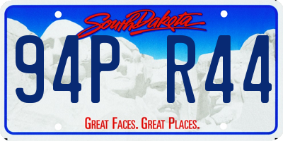 SD license plate 94PR44