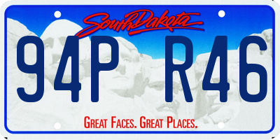 SD license plate 94PR46
