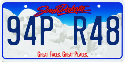 SD license plate 94PR48