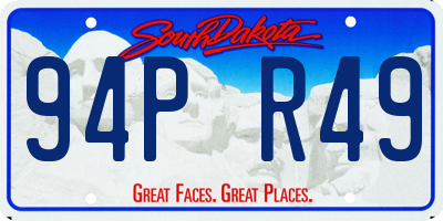 SD license plate 94PR49
