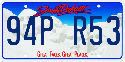SD license plate 94PR53