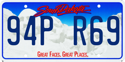 SD license plate 94PR69