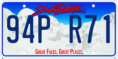 SD license plate 94PR71