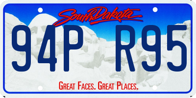 SD license plate 94PR95