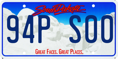 SD license plate 94PS00