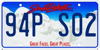 SD license plate 94PS02