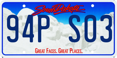 SD license plate 94PS03