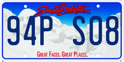 SD license plate 94PS08