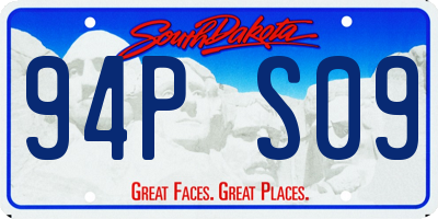 SD license plate 94PS09