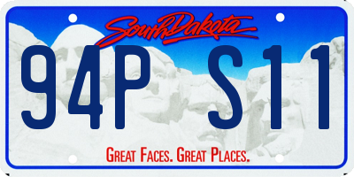 SD license plate 94PS11