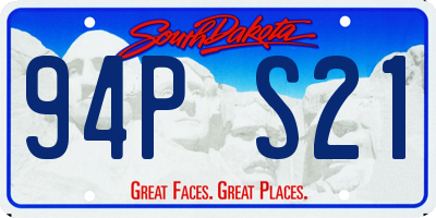 SD license plate 94PS21