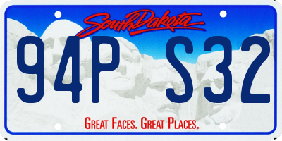 SD license plate 94PS32