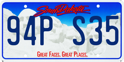 SD license plate 94PS35