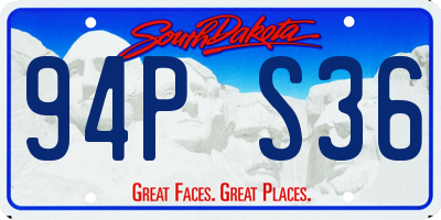 SD license plate 94PS36