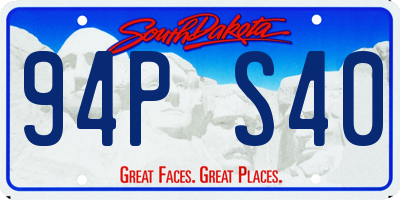 SD license plate 94PS40