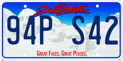 SD license plate 94PS42