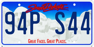 SD license plate 94PS44