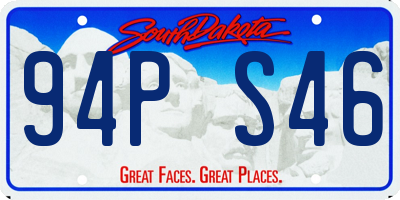 SD license plate 94PS46