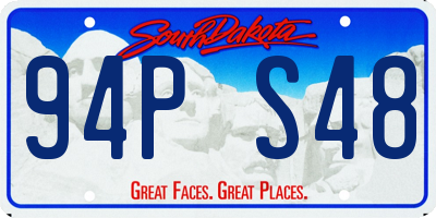 SD license plate 94PS48