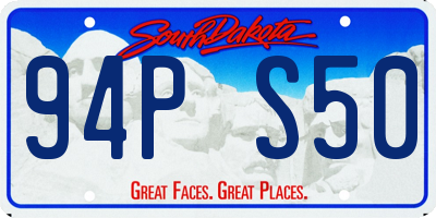 SD license plate 94PS50