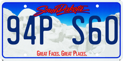 SD license plate 94PS60