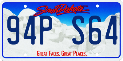 SD license plate 94PS64
