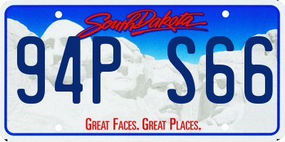 SD license plate 94PS66