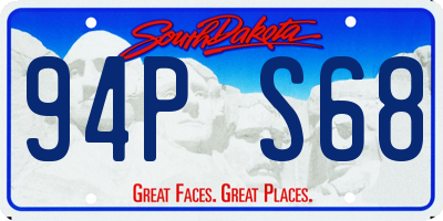 SD license plate 94PS68