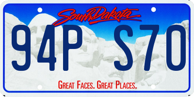 SD license plate 94PS70