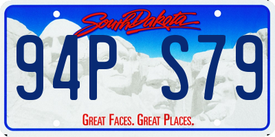 SD license plate 94PS79