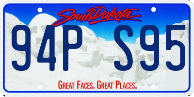 SD license plate 94PS95