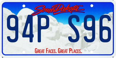 SD license plate 94PS96