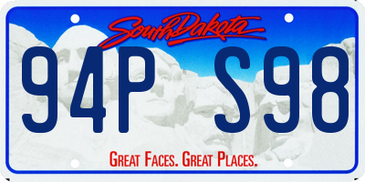 SD license plate 94PS98