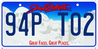 SD license plate 94PT02