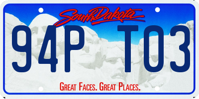 SD license plate 94PT03