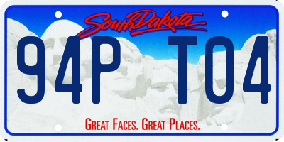 SD license plate 94PT04