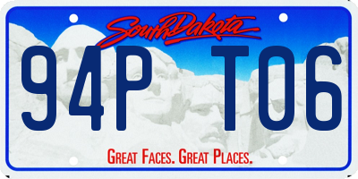 SD license plate 94PT06