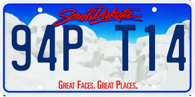 SD license plate 94PT14